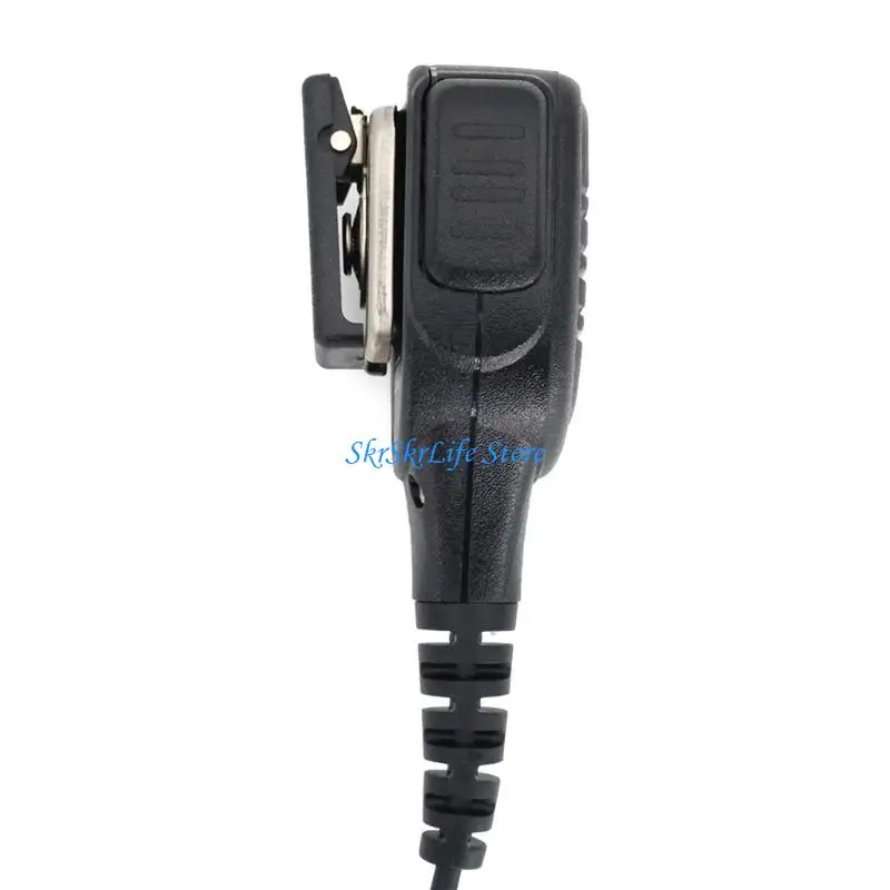 E65E جهاز اتصال داخلي لاسلكي محمول باليد ميكروفون ثنائي الاتجاه للجيب مشبك حزام متوافق مع PMMN4013A 4021 4022 4013 4051 4025