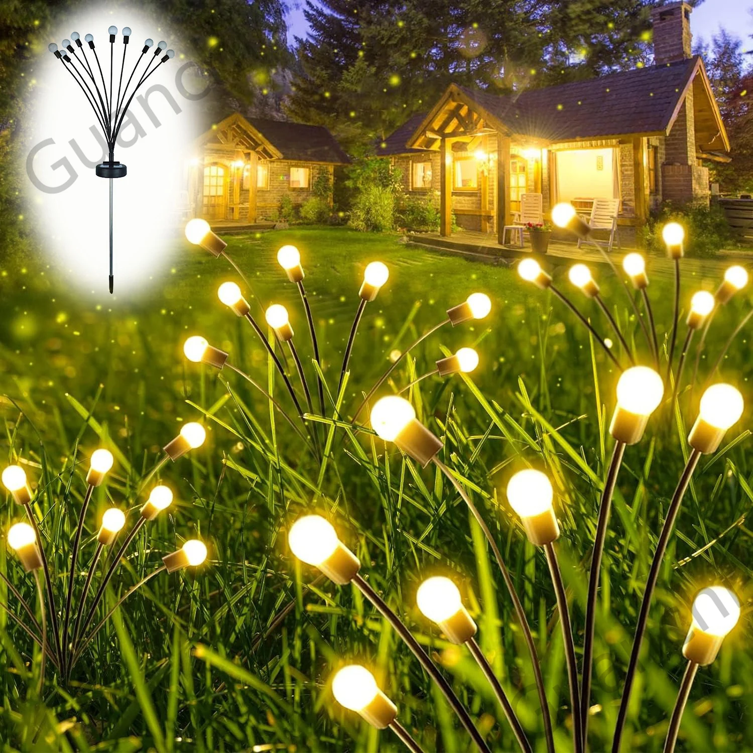 

Solar Lights for Outside,Garden Lights,Swaying Light, Waterproof Outdoor Lights Firefly Lights Wedding Party Outdoor Decorations