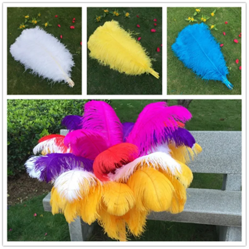 

Beautiful Ostrich Feather Decor 18-20 Inch/45-50cm Carnival Feathers for Crafts Plumes Wedding Plume DIY Accessories