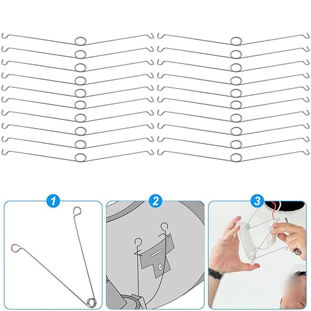Light Fixture Clips Lighting Spring Clips Flexible Installation Clips Recessed Lighting Spring Clip 0.05 Inches Wire Diameter