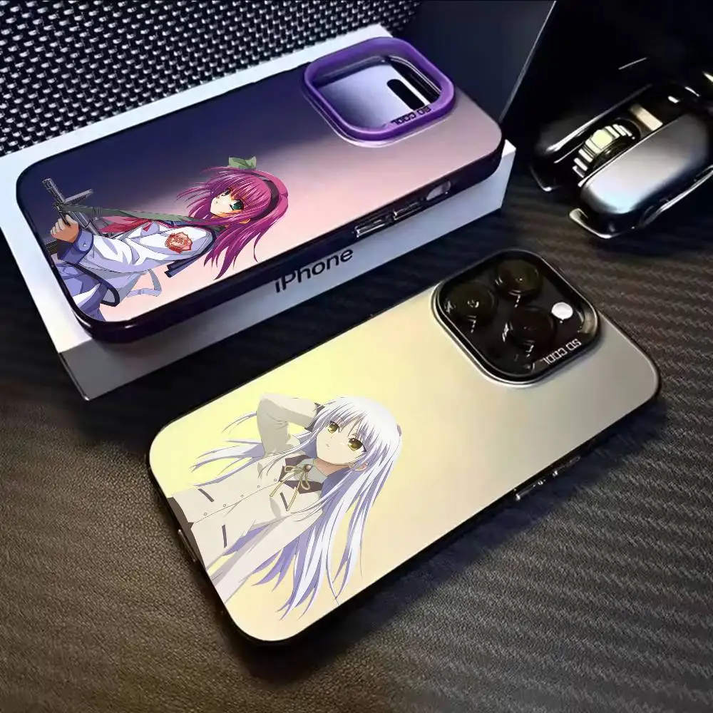 

Angel Beats Kanade Tachibana Ruri Phone Case For iPhone 17,16,15,14,13,12,11,Mini,Pro,E,MAX White Candy Matte Cover