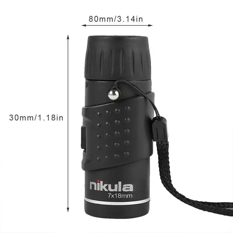 Mini Pocket Monocular Nikula 7x18 Double Focusing Telescope Handy Optics Scope for Outdoor Camping Scope Zoom Mini Telescope