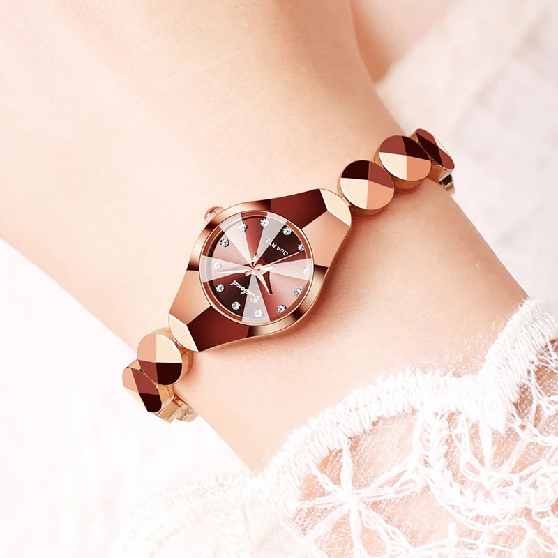 

UTHAI Women's Fashionable Waterproof Luxury Bracelet Quartz Watch Versatile Premium Style Cross-border Niche Accessory