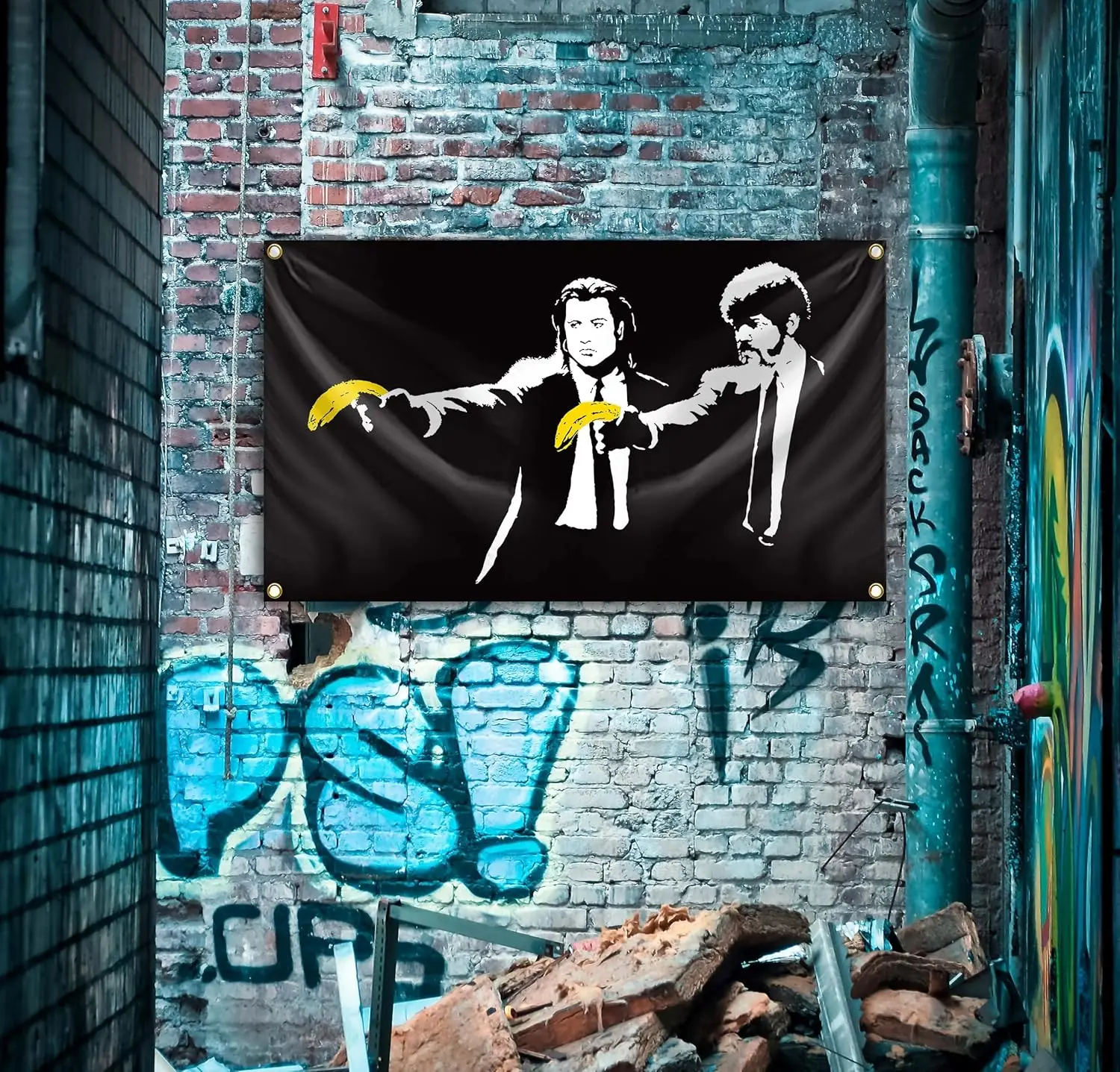 Banksy's novel banana, funny flag durable, suitable for outdoor wall university dormitory decoration