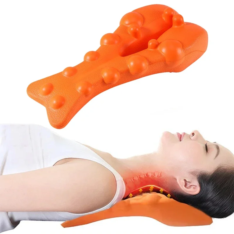 

Cervical Traction Device Neck Stretcher Massager for Neck Shoulder Stretcher Trigger Point Massager Tool Neck Support Device