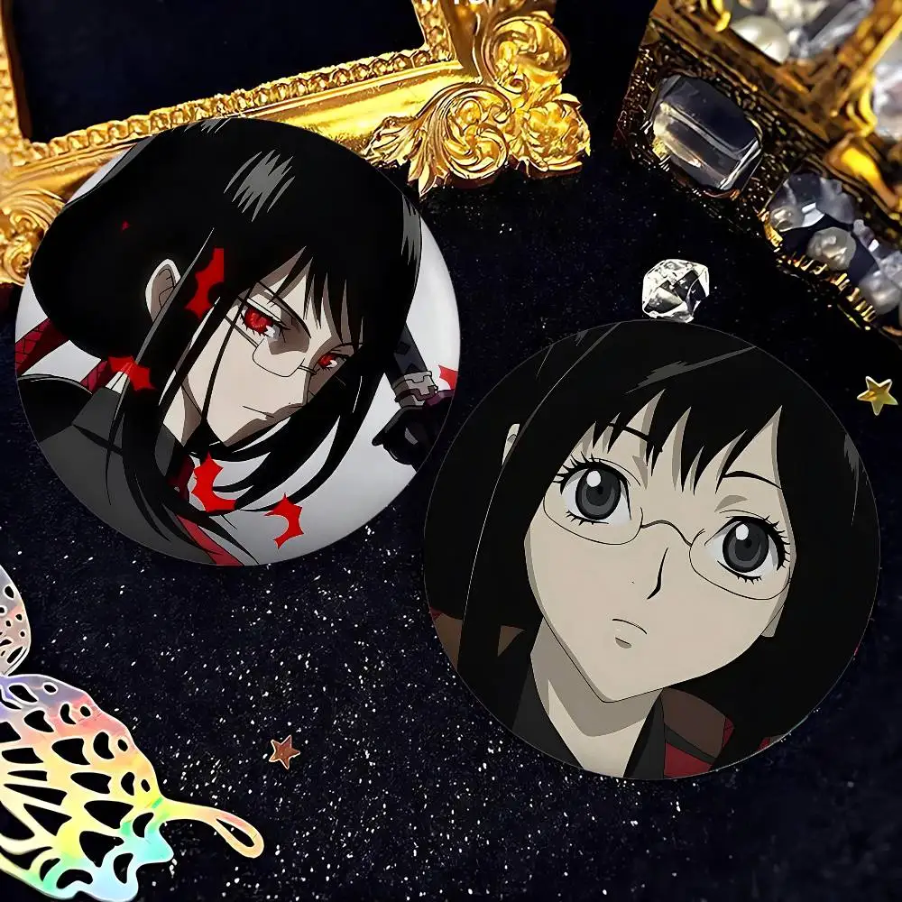 أنيمي B-BLOOD-C شارات الطرفية التلبيب دبابيس صفيح بروش مستدير لحقيبة كتف اكسسوارات هدايا تذكارية #6