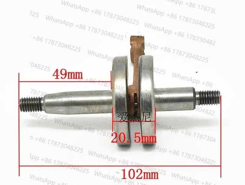 TU26 Crankshaft for TU26 26CC brush cutter strimmer crank shaft 767 768 708 sprayer mist duster parts