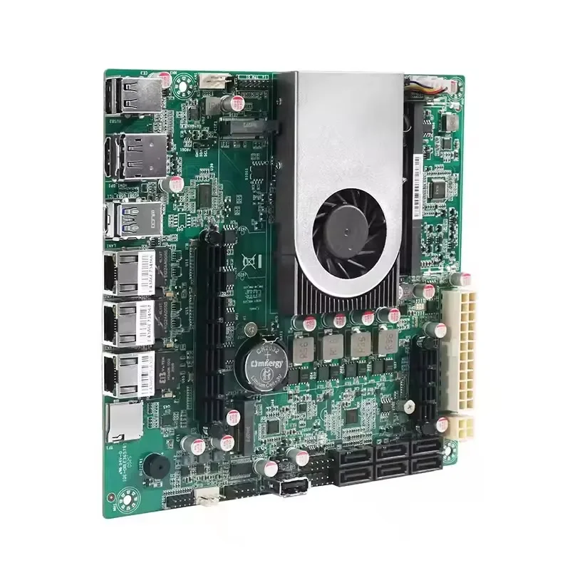 1*10g 2*2.5g lans 6-bay nas placa-mãe intel twin lake n150 4 núcleos 6 * sata3.0 2 * nvme 1 * ddr5 firewall itx mainboard servidor doméstico