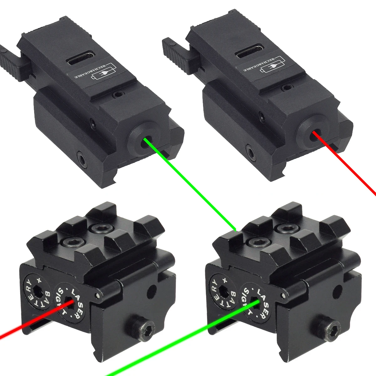 

NEW Mini Red /Green Dot Laser Sight with 20MM Rail Mount Compact & Waterproof for 20MM Picatinny Rail Low Profile Aluminum Alloy