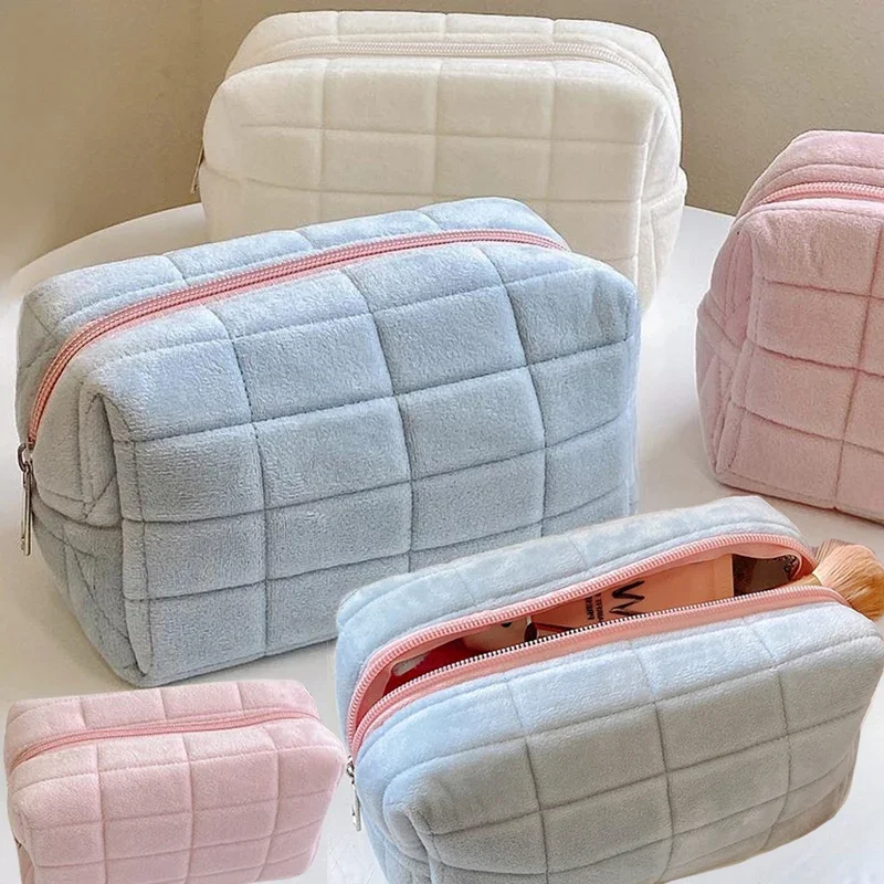 Simple Portable Pillow Pillow Bag Pillow Pen Bag Toiletry Bags Cream Makeup Bag Large Capacity Makeup Brush Storage Bags Female