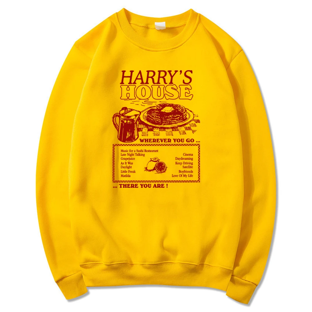 Vintage Harry\'s House Track List Sweatshirt Harry\'s Home New Album Pullover Retro As It Was Hoodie HS Tpwk Crewneck Sweatshirts