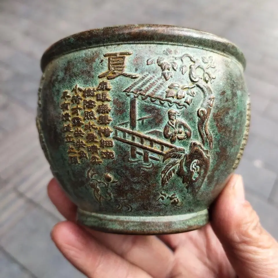 Retro A cornucopia of spring, summer, autumn and winter Ornament Decoration Tea Pet Figurines Desk Decor Accessories