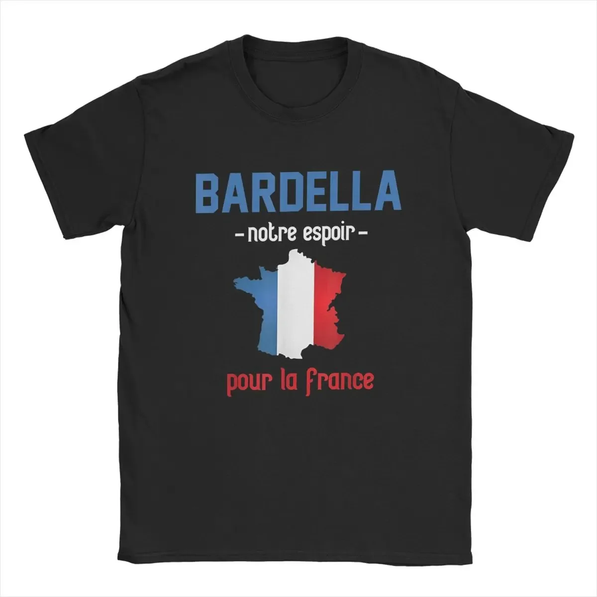 Men 2027 French Bardella Hope T Shirts President Election France Cotton Tops Casual Short Sleeve O Neck Tee Plus Size T-Shirts