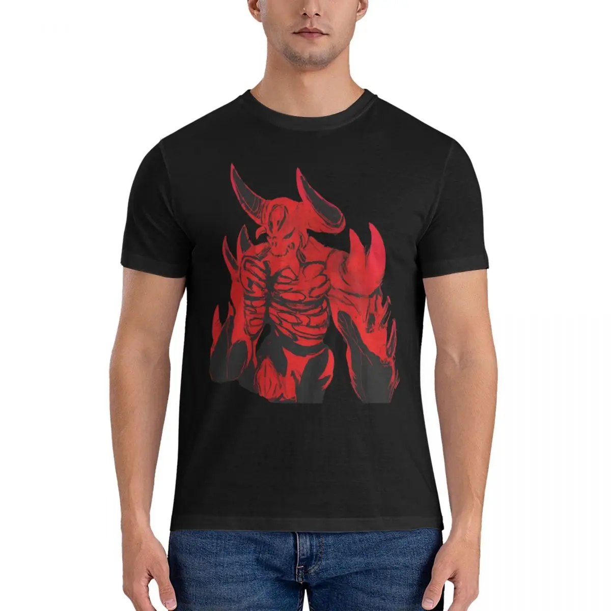 

Men's Devil T Shirt Diablo Ii Pure Cotton Clothes Humor Short Sleeve Crewneck Tees Original T-Shirt