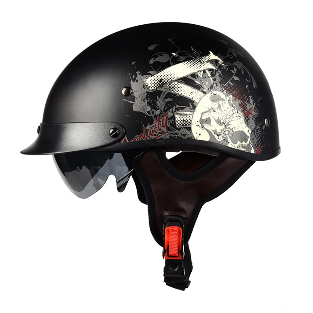 

Motorcycle Helmet Retro Summer Men Helmet Open Face Motorcycle Accessories for Cruiser Chopper Women Men A
