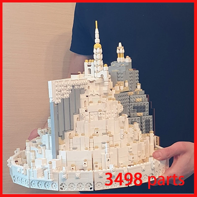 تخصيص 3498 أجزاء الإبداعية عرض الشارع المدينة البيضاء تاج محل البديل بناء اللبنات كتل أطقم منمذجة اللعب الهدايا