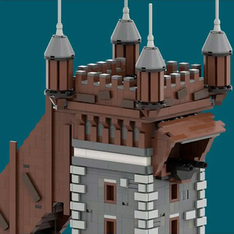 MOC-69693 Famous Classical Dutch City Street View Tower Architecture Model Building Block Creative Assembly Bricks Toy Souvenirs