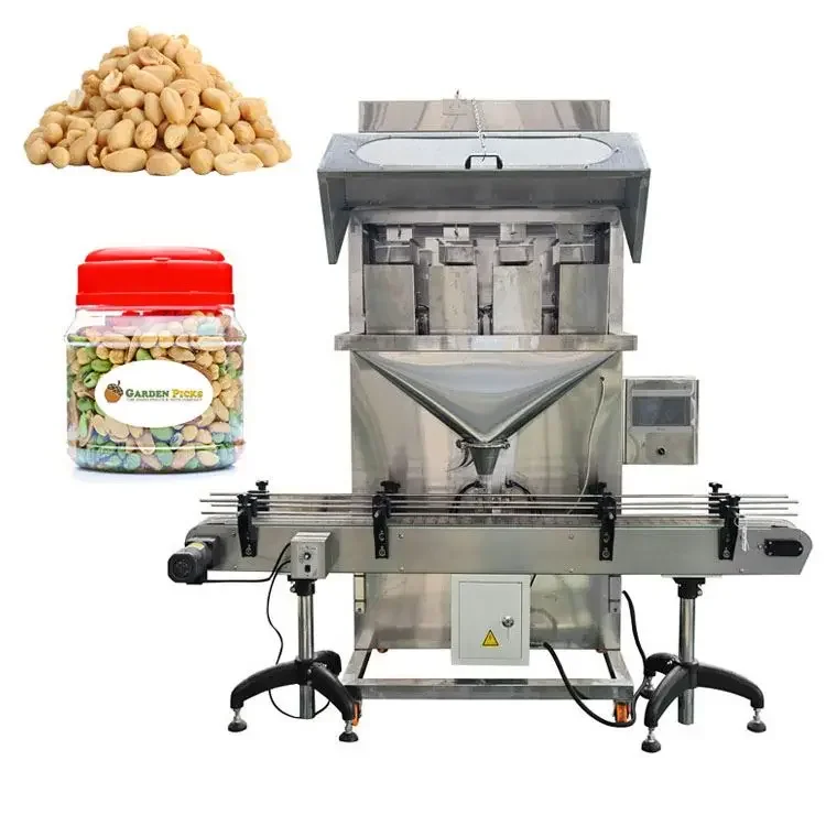 2 head granule linear scale weigher linear weigher filler packing machine for dry fruits