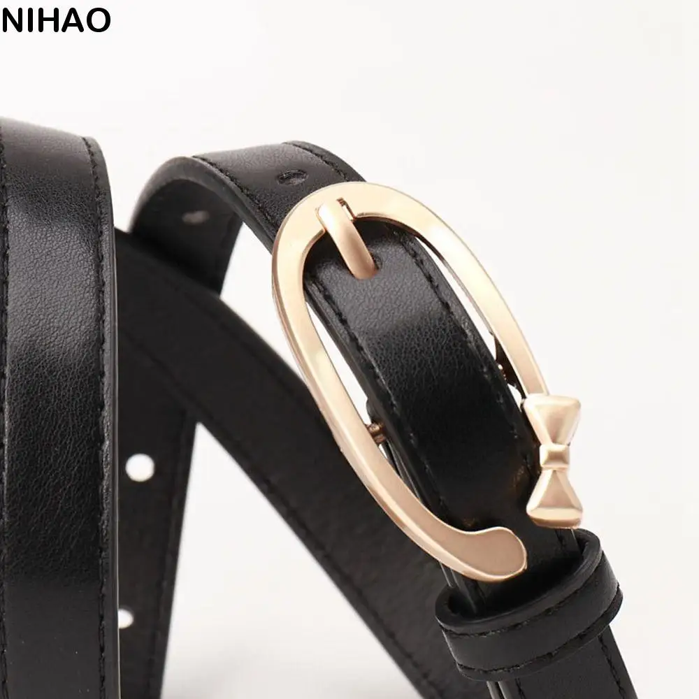 

Sweet Gold Buckle Bow Buckle Buckle Belt Korean Style Trouser Decoration Thin Belt Dress Decor Waistbands Waist Belt Daily