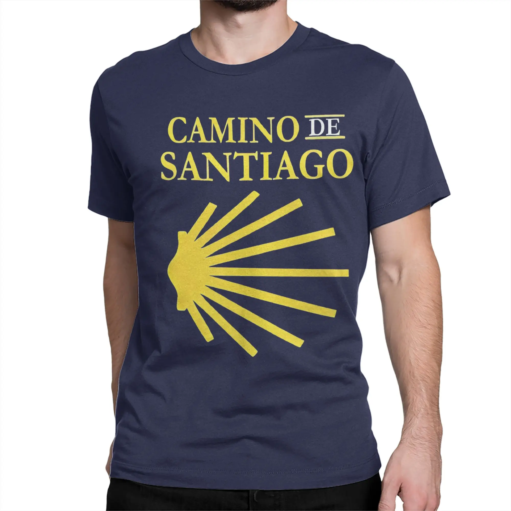 Camino De Santiago T-Shirts Men Women Shells The Way Movie Pure Cotton Tee Shirt Round Neck Short Sleeve T Shirt Adult Clothes