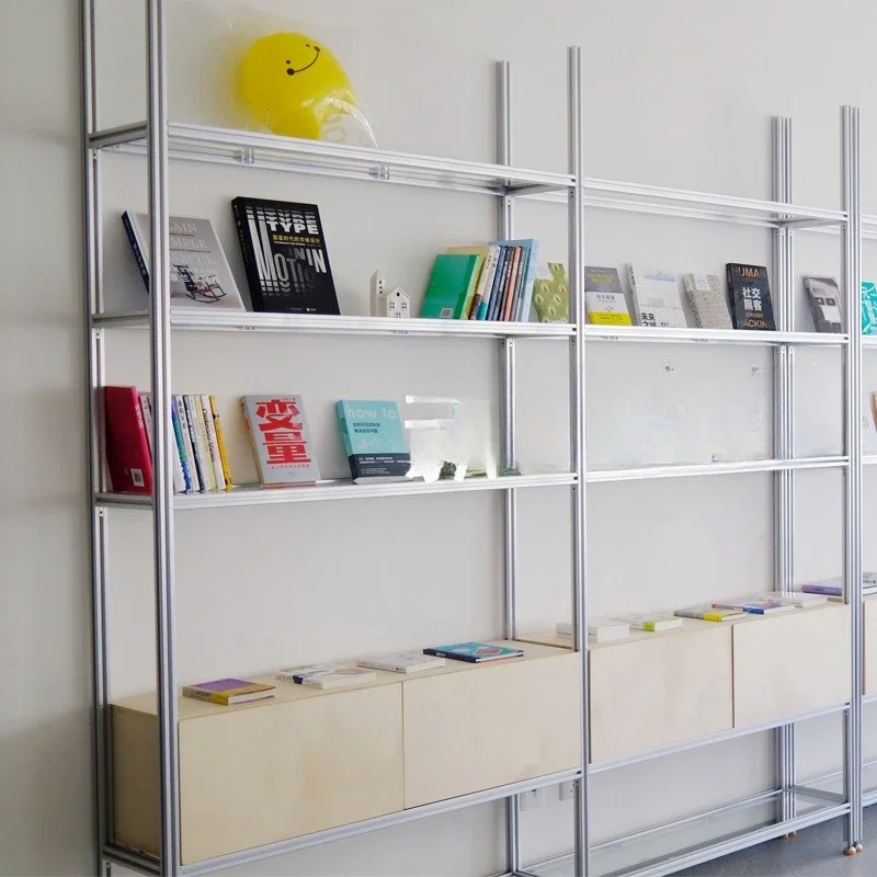 Minimalist bookshelf partition shelf, living room entrance decorative display rack