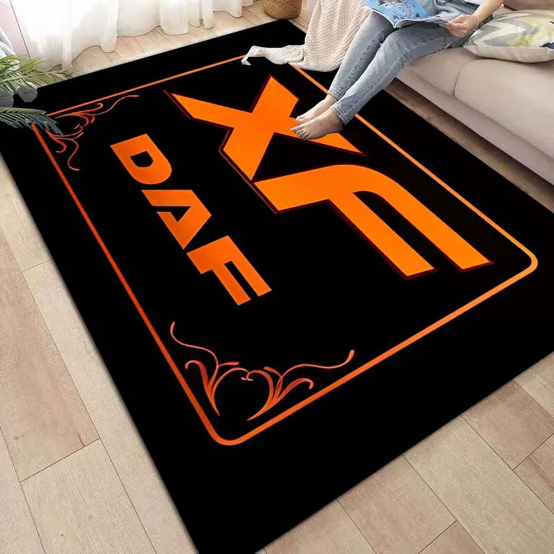 Daf Truck Carpet and Rug Classic Car logo Carpet Floor Mat Living Room Bedroom Decorate Soft Carpet Kids Room Rug