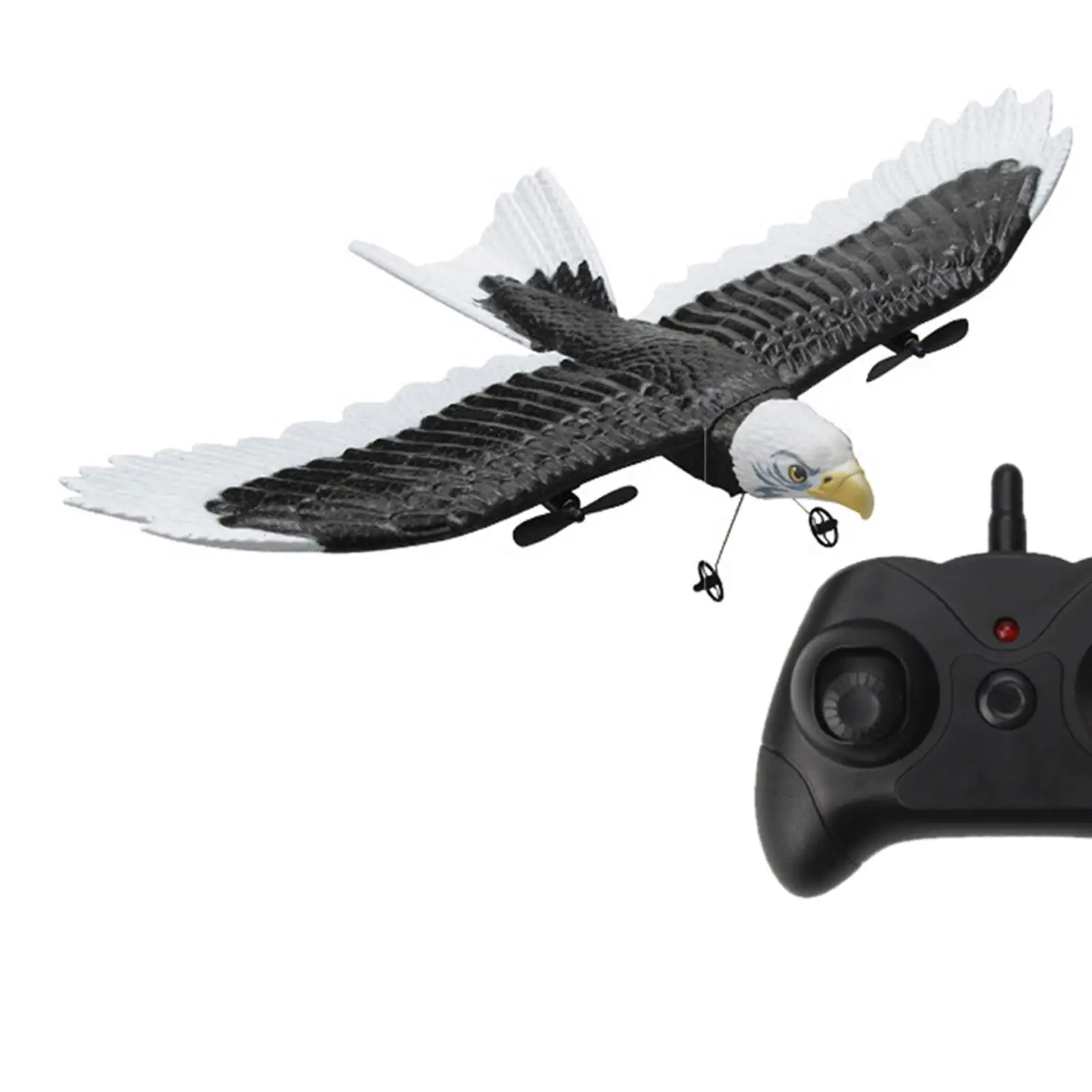 Afstandsbediening Vliegtuig RC Vliegtuig voor Kinderen Jongens Gift Anti Vallen Draagbare RC Zweefvliegtuig met Licht Vechter Model voor 6-12 Jaar
