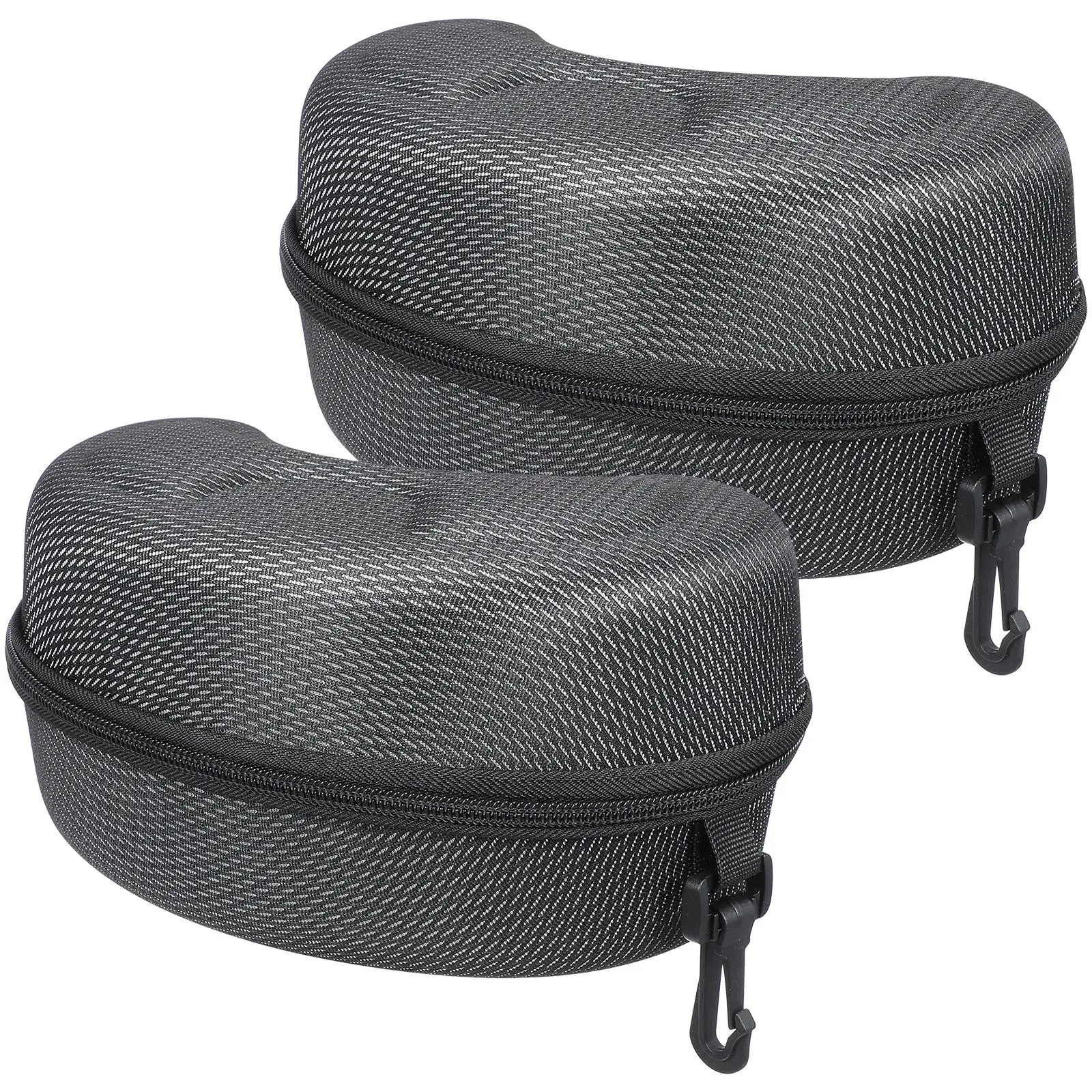 

2 Pcs Motorcycle Goggles Box Large Size Glasses Case Shockproof Durable EVA Material Sunglasses Protector Zipper Closure Stylish