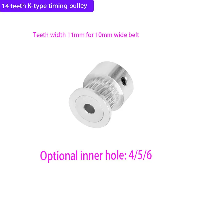 2GT 14 Teeth  K  Type Timing Pulley  Bore 4/5/6mm tooth width 11 suitable for 10mm bandwidth  Synchronous Wheels