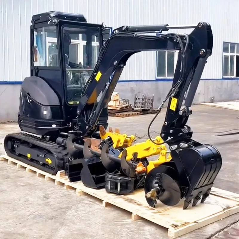 Rubber Track Mini Excavator Hydraulic Crawler Digger Diesel Compact Machine for Construction Projects Equipment Sale