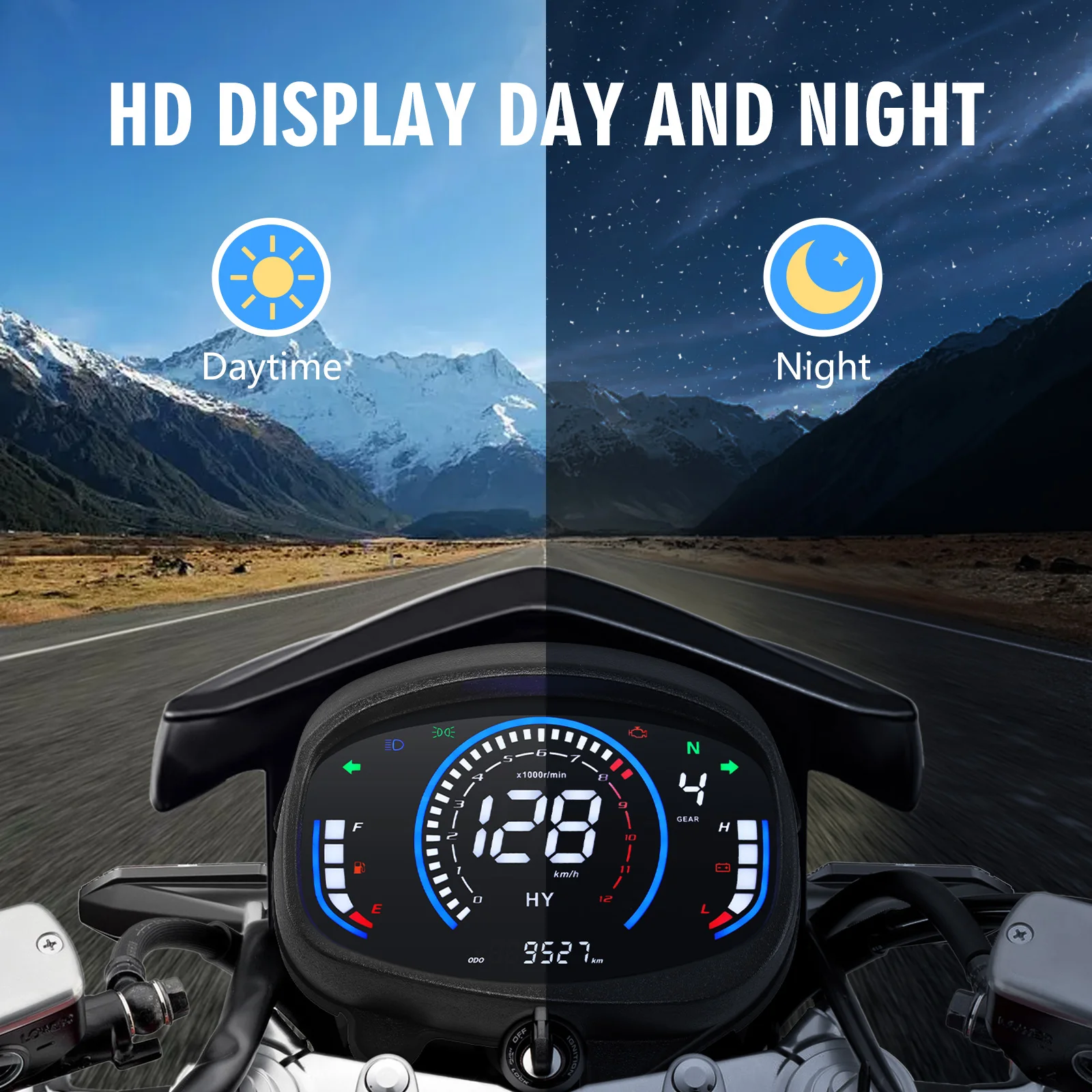 Motorcycle Digital Speedometer - Motorcycle Gear Indicator ulasan dan harga