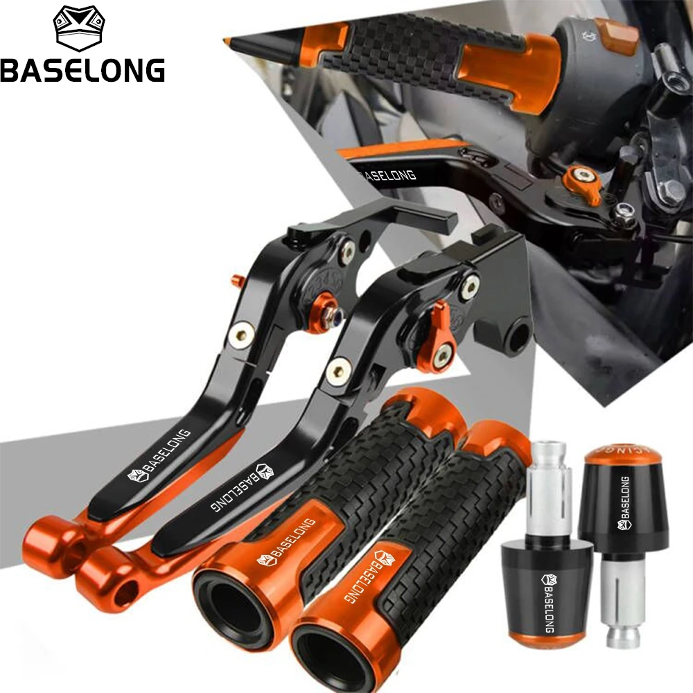 Motorcycle Handlebar Grips Ends Folding Adjustable Brake Clutch Levers For KTM DUKE890 DUKE890 890 Duke 2018 2019 2020 2021 2022