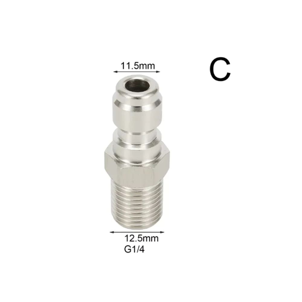 Hogedrukreiniger Connector Koppeling Quick Release Adapter 1/4 "Man Fitting Aansluiting Auto Wassen Tuin Gewrichten