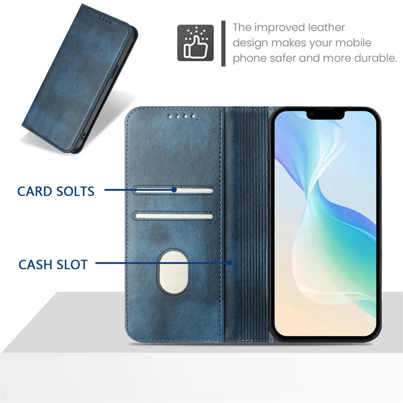 Redmi 13 磁気ケース Xiaomi Redmi 13 4G 5G レザーウォレットフリップアトラクションケース Xiaomi Redmi 13X 電話カバー Coque Etui