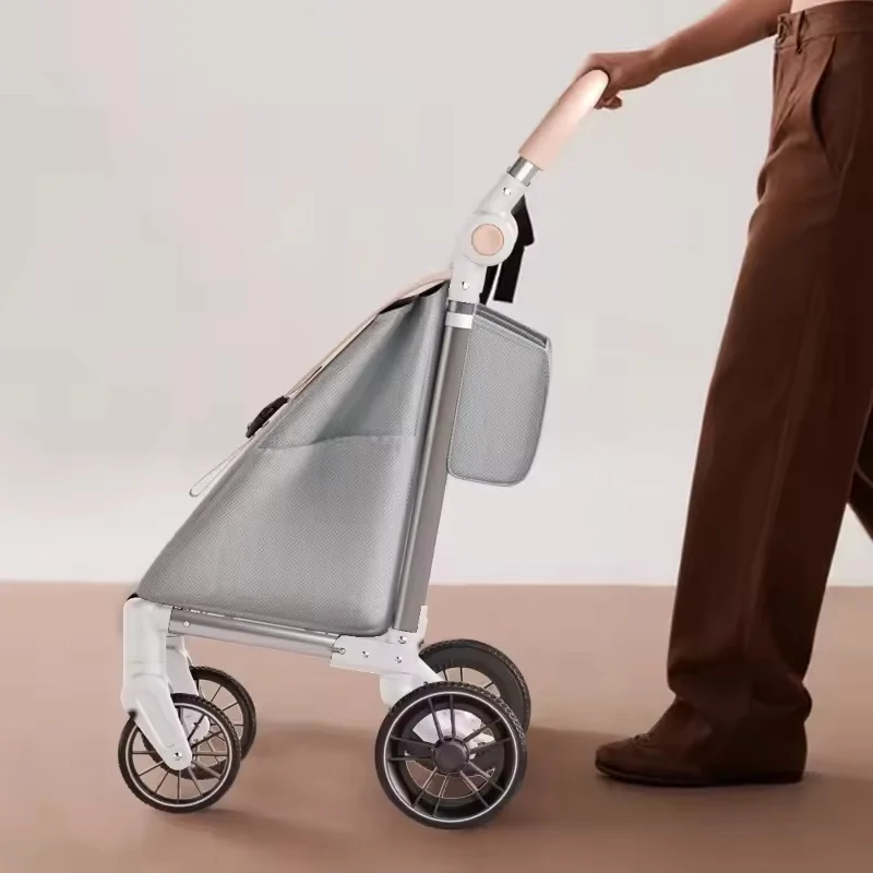 Climbing Wheels Shopping Cart Foldable Baggage Carrying Trolley Durable Lightweight Trolley Large Capacity Vegetable Storage Bag