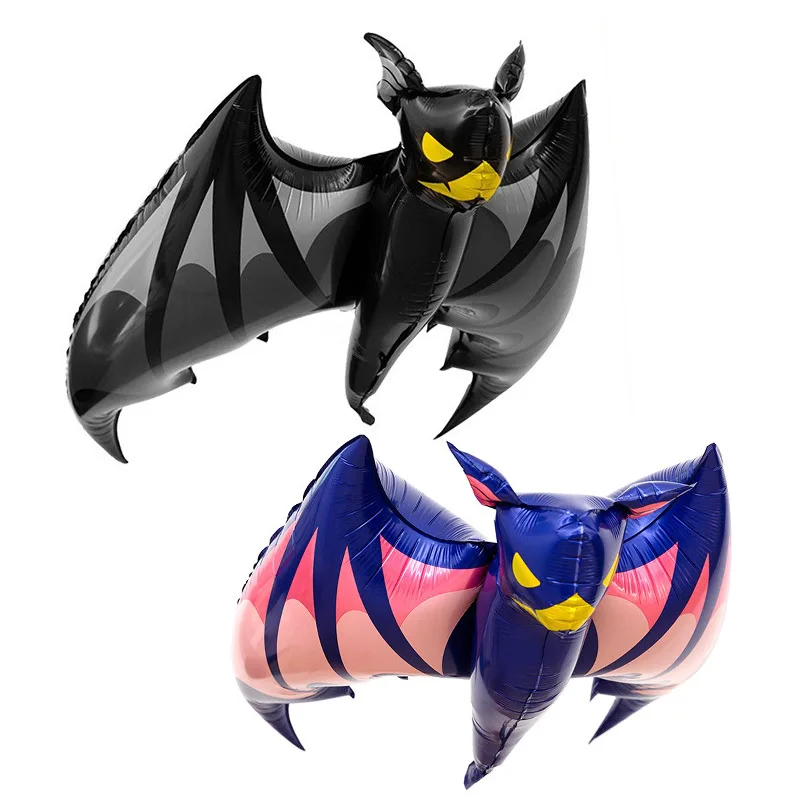 Große Halloween-Folienballons, Fledermaus-Mylar-Luftballons, niedlicher schwarzer Fledermaus-Ballon, Halloween-Party-Requisiten, Heimdekoration, Lieferungen, Kindergeschenke
