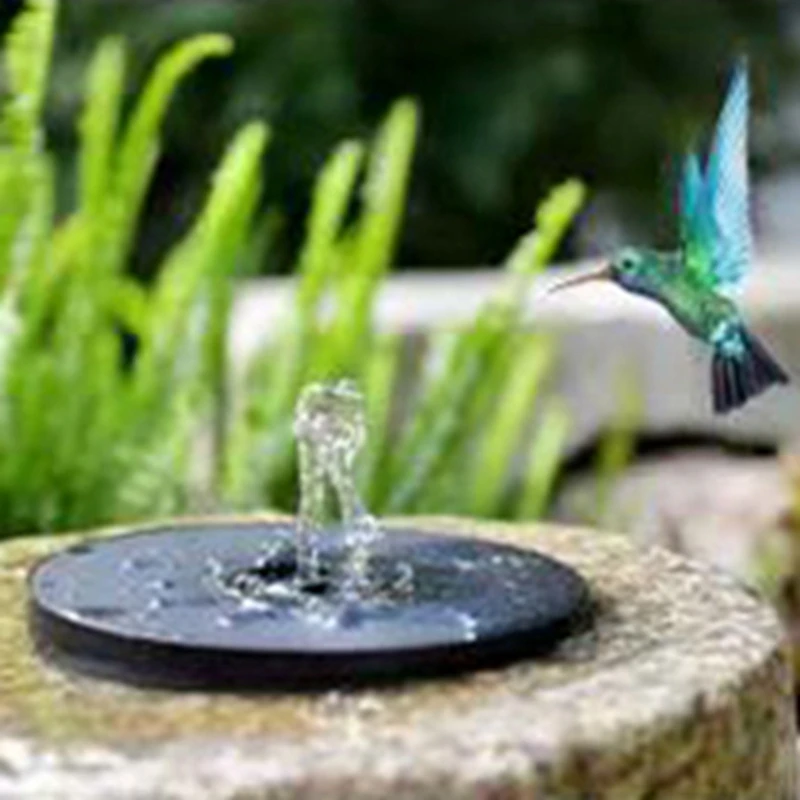 Pond Fountain 8 Lights Floating Solar Fountain Garden Water Fountain Pool Panel Powered Fountain Water Pump