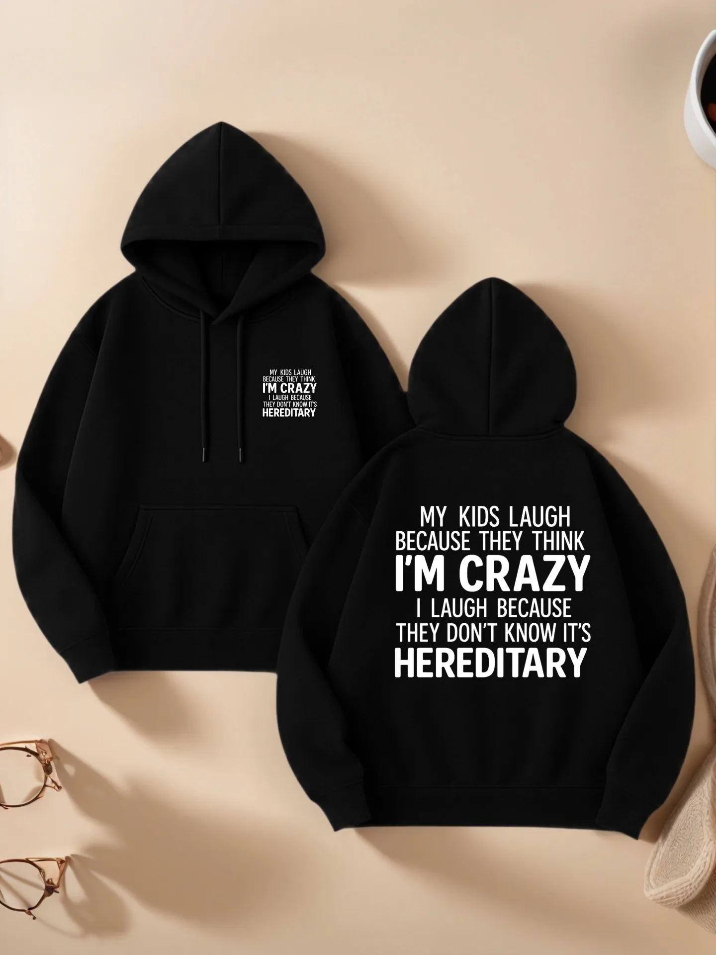 Grafik-Hoodie für Damen, Buchstabendruck, lässige Ästhetik, Fleece, lässige Alltagskleidung, für Damen