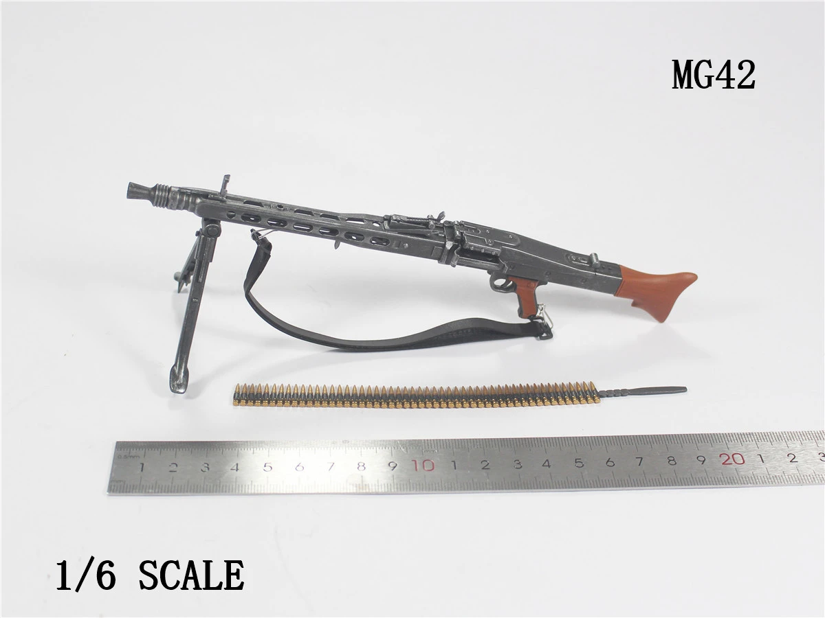 ZYTOYS 1/6 Scale MG42 Mauser Germany Machine Plastic WWII Army Weapon Soldier Military Toys Fit 12