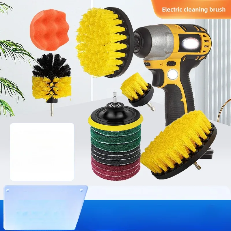 

Electric cleaning brush 3 Set Household Multi-Functional Electric Drill Brush Head Car Wash / Tile Polishing Disc Brush