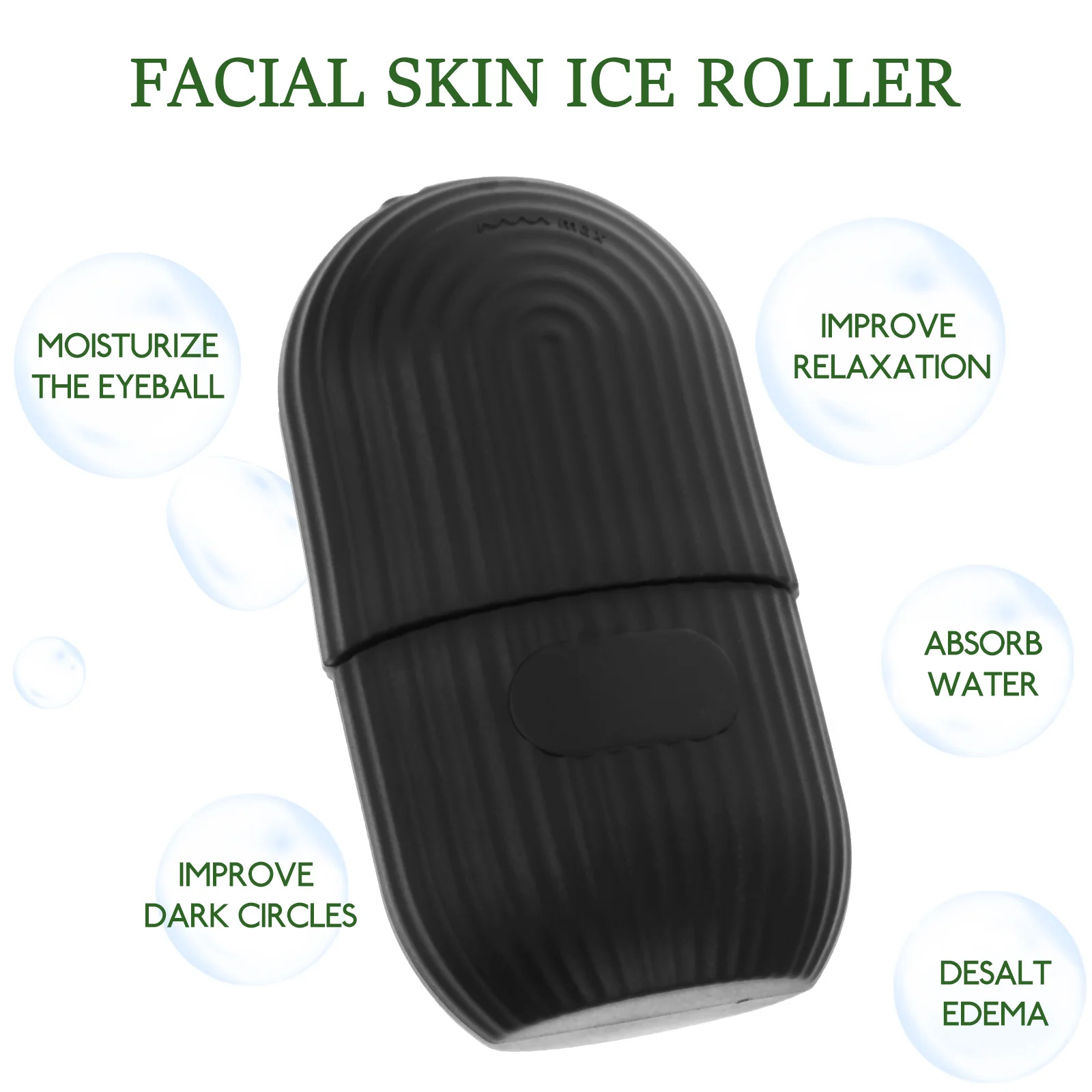 

Compact Silicone Face Practical for Girls Gift Home Skin Care and Travel Use Ice Face Roller Makeup Tool