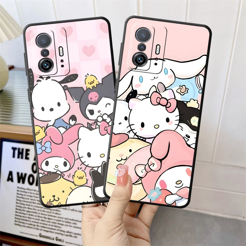 حافظة لهاتف Xiaomi Mi 15 12x 11T Pro 13Lite 12T 10T 14 Pro 12 Lite 11 Lite Cartoon Trio Pacha Dog Melody