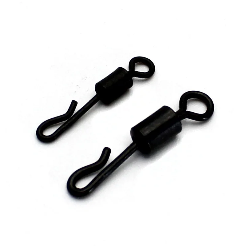 20 pçs giros de pesca da carpa mudança rápida aço inoxidável para equipamento pesca da carpa acessórios terminal equipamento