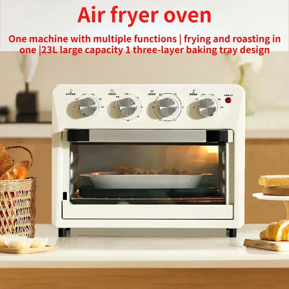 23L air frying oven Large capacity two in one steam frying airfryers machine Oil free double layer baking electric oven 220V