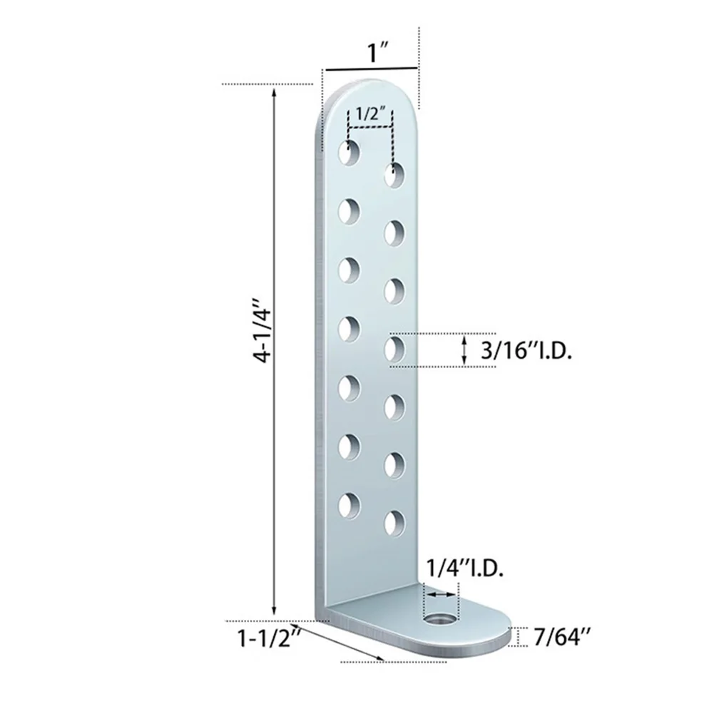 Heavy Gauge Steel Brackets Condenser Clips Outdoor Installation 4 Pack for hurricane Condenser Brackets For Compressor Units