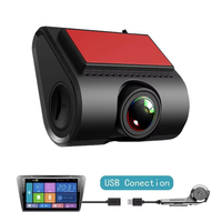 1080P HD Car Dash Cam Recorder Android Dashcam USB Connection Blackbox ADAS Night Vision Loop Recording Driver Video Recorder