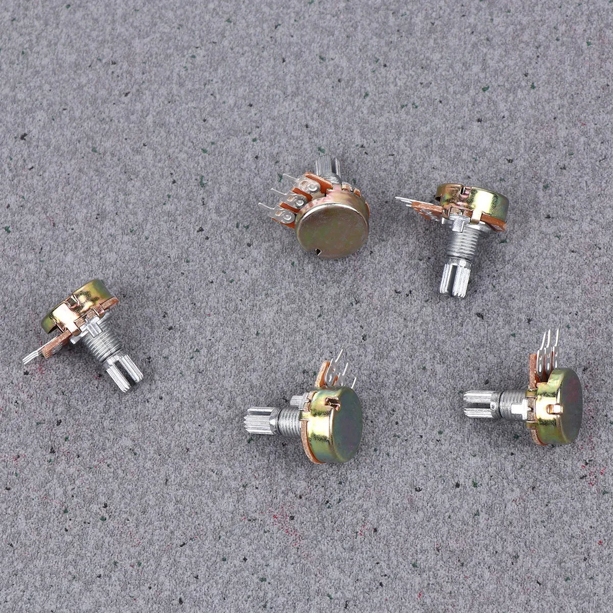 

30Sets B100k Audio Potentiometers Long Knurled Split Shaft Full Size Coarse Shaft Fits Guitar Volume Tone Controls