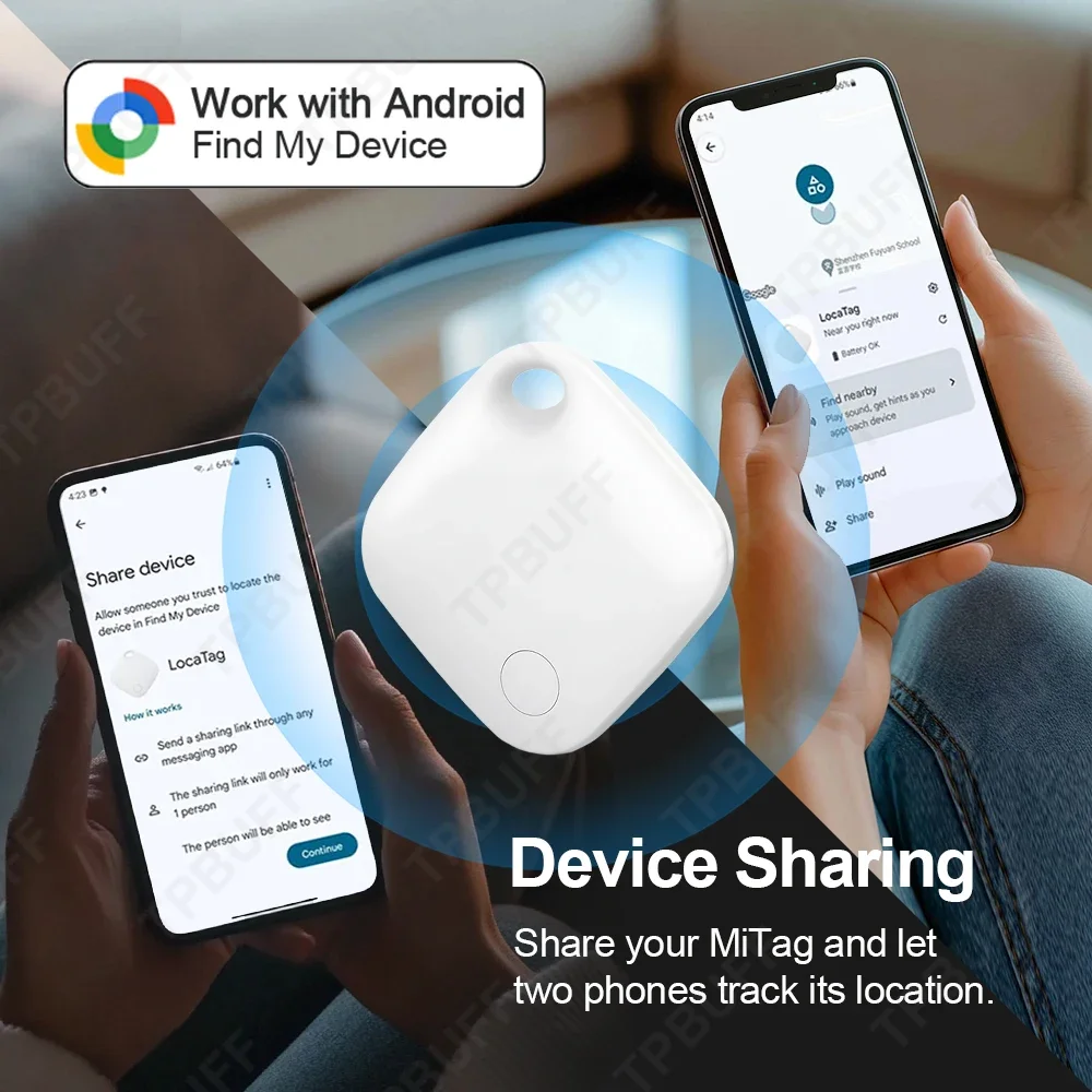 Rastreador GPS Android con Bluetooth, etiqueta inteligente Compatible con Google Find My App para llaves de mascotas, localizador Xiaomi Samsung Motorola