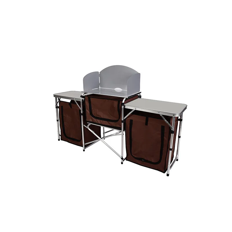 

Camping cabinet/outdoor folding storage cabinet/aluminum alloy folding table with storage cabinet/picnic cabinet/picnic table