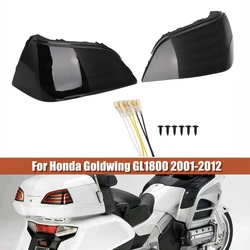 Lámpara trasera de freno para motocicleta, luz indicadora de giro, cubierta de la carcasa de la lente para Honda Goldwing GL1800 Gold Wing GL 1800 2001-2012